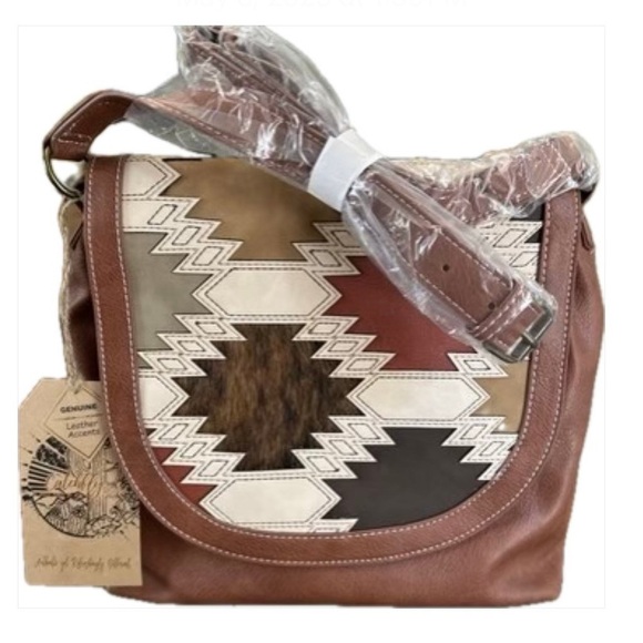 NWT Catchfly Crossbody Southwest Color Block Bag - Picture 1 of 14